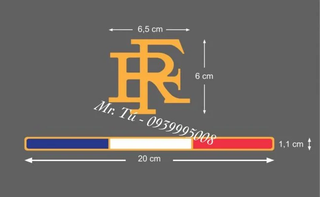 tem cờ Pháp chữ FR 