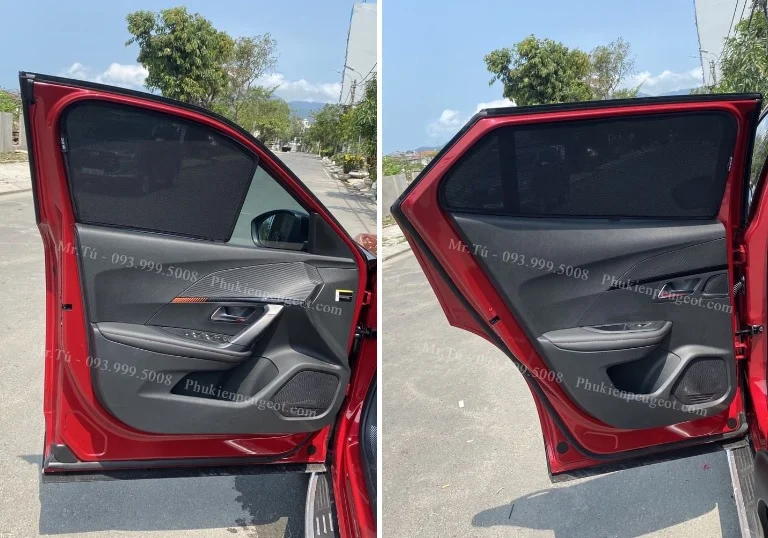 phụ kiện cho xe Peugeot 2008 đỏ