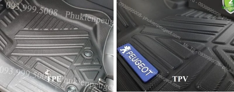 thảm nhựa TPV cho xe Peugeot
