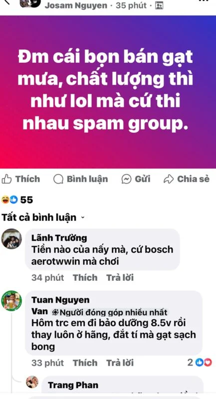 Gạt mưa Bosch xe Peugeot