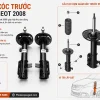 Giảm xóc trước Peugeot 2008 - phụ tùng Peugeot