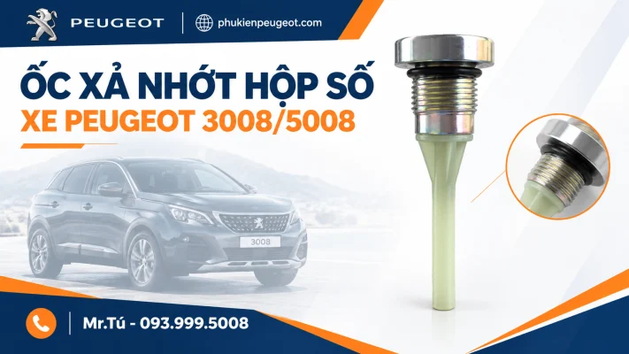 Ốc xả nhớt hộp số xe Peugeot